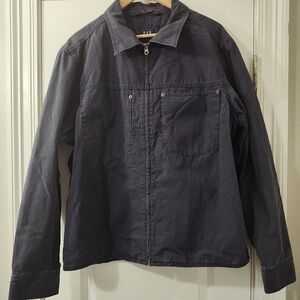 GAP Men's Dark Blue Lightweight Y2K Workwear Jacket Blokecore Utility Grunge